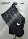 Men's Genuine Leather Sport Winter Biker Coat Puffy Fur Blue Navy MK-1198-19101
