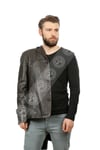 Erkek Gerçek Deri Spor Luxury Blazer Devekuşu Kahve K-1130-18851