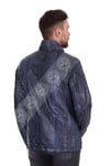 Erkek Gerçek Deri Spor Luxury Kaban  Piton Mavi K-1188-19248