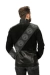 Erkek Gerçek Deri Spor Luxury Kaban  Piton Süet Siyah K-1358-19419
