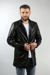 Erkek Gerçek Deri Spor Luxury Kaban lu Siyah ER-293-18344 FA1