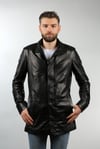 Erkek Gerçek Deri Spor Luxury Kaban lu Siyah ER-293-18344 FA1