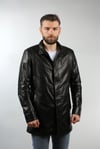 Erkek Gerçek Deri Spor Luxury Kaban lu Siyah ER-293-18344 FA1