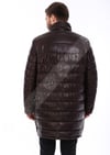 Erkek Gerçek Deri Spor Luxury Kışlık Kaban Kahve K-1589-20089 FA5