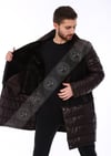 Erkek Gerçek Deri Spor Luxury Kışlık Kaban Kahve K-1589-20089 FA5