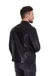 Erkek Gerçek Deri Spor Luxury Mont  Siyah K-258-19109 FA1