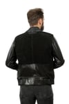 Erkek Gerçek Deri Spor Luxury Mont  Süet Beli Lastikli Siyah K-1361-19421 FA1