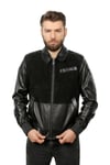 Erkek Gerçek Deri Spor Luxury Mont  Süet Beli Lastikli Siyah K-1361-19421 FA1