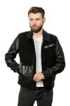 Erkek Gerçek Deri Spor Luxury Mont  Süet Beli Lastikli Siyah K-1361-19421 FA1