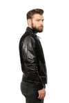 Erkek Gerçek Deri Spor Luxury Mont  Süet Beli Lastikli Siyah K-1361-19421 FA1