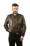 Erkek Gerçek Deri Spor Luxury Mont Beli Lastikli  Haki K-1084-19110 FA1