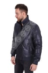 Erkek Gerçek Deri Spor Luxury Mont Beli Lastikli  Kopmle Piton Lacivert  K-873-19611