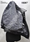 Men's Genuine Leather Sport Luxury Coat Elastic Waist Kopmle Python Black K-873-19387