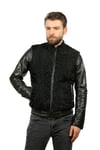 Erkek Gerçek Deri Spor Luxury Mont Çıkma Kol Swakara   Siyah K-1024-19449 FA1