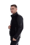 Erkek Gerçek Deri Spor Luxury Mont Çıkma Kol Swakara   Siyah K-1024-19671 FA1