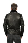 Erkek Gerçek Deri Spor Luxury Mont Kışlık İçlik Siyah YK-1384-19490 FA1