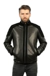 Erkek Gerçek Deri Spor Luxury Mont Kışlık İç Süet Siyah K-1365-19492 FA1