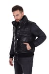 Erkek Gerçek Deri Spor Luxury Mont Kışlık Su Geçirmez Siyah EK-1412-19528 FA1
