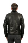 Erkek Gerçek Deri Spor Luxury Mont Kışlık İç Süet Siyah K-1365-19492 FA1