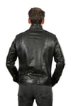 Erkek Gerçek Deri Spor Luxury Mont Komple  Siyah K-1385-19456 FA1