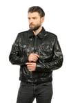 Erkek Gerçek Deri Spor Luxury Mont lu Siyah ER-330-19466 FA1