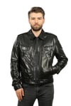 Erkek Gerçek Deri Spor Luxury Mont lu Siyah ER-330-19466 FA1