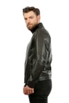 Erkek Gerçek Deri Spor Luxury Mont lu Kahverengi K-1129-19113 FA1
