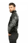 Erkek Gerçek Deri Spor Luxury Mont Piton Süet Beli Lastikli Siyah K-1389-19485