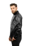 Erkek Gerçek Deri Spor Luxury Mont Piton Siyah K-1237-19129