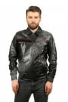 Erkek Gerçek Deri Spor Luxury Mont Piton Süet Beli Lastikli Siyah K-1389-19485