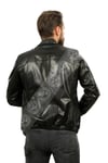 Erkek Gerçek Deri Spor Luxury Mont Piton Süet Beli Lastikli Siyah K-1389-19486