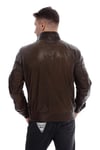 Erkek Gerçek Deri Spor Mont Beli Lastikli Haki K-1360-19643 FA1