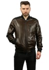 Мужская куртки из натуральной кожи Спорт Пальто   K-1084-18951 FA2