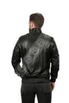 Erkek Gerçek Deri Spor Mont Beli Lastikli Piton Siyah KLJ-914-18082