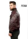 Erkek Gerçek Deri Spor Mont Beli Lastikli Bordo K-1326-19364