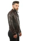 Erkek Gerçek Deri Spor Mont Fermuarlı Kahve K-1006-18511 FA1