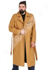 Erkek Kaşmir Klasik Luxury Kaban Hardal U-974-20288 FA6