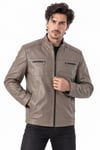 Erkek spor deri ceket fermuarlı.Code:24376