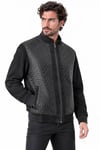 Erkek Süet Deri Mont  / Code: 24365 - Deri Tel Desen , Süet Deri Mont