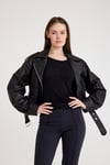 Fit Biker Kısa Bayan Deri Ceket – VB-17-BK-2426-23219