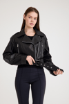 Fit Biker Kısa Bayan Deri Ceket – VB-17-BK-2426-23219