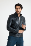 Fit Kısa Erkek Deri Ceket – E1-K-740