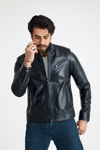 Fit Kısa Erkek Deri Ceket – E1-K-740