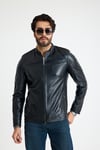 Fit Kısa Erkek Deri Ceket – E2-K-347-19876