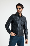 Fit Kısa Erkek Deri Ceket – E3-K-2539-23419