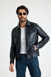 Fit Kısa Erkek Deri Ceket – E3-K-2539-23419