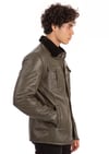 Franko Armondi ERKEK GERÇEK HAKİ DERİ CEKET PZR-K-697 - 20613 FA9