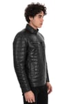 Franko Armondi ERKEK GERÇEK SİYAH DERİ CEKET PZR-K-599 - 20655 FA9