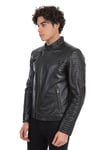 Franko Armondi ERKEK GERÇEK SİYAH DERİ CEKET PZR-K-372 - 20646 FA9