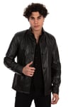 Franko Armondi ERKEK GERÇEK SİYAH DERİ CEKET  PZR-K-697 - 20648 FA9